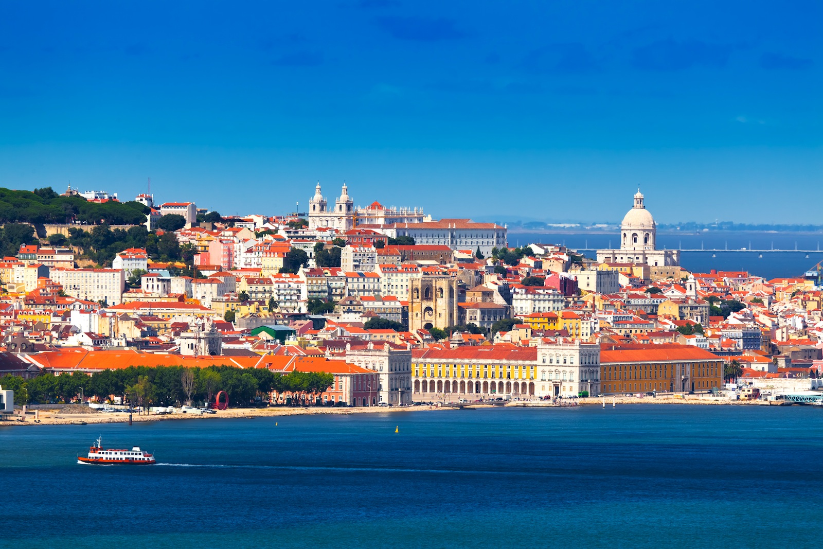 Lisbon view from Tagus river